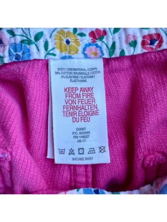 MINI BODEN Pink Corduroy Shortalls Girls 11-12 Cotton Overalls Bib Shorts Spring - Picture 8 of 9